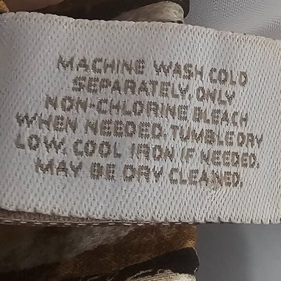 Vintage Chico's Brown Tan Tribal Boho Skirt Retro A-Line 2 (L) - Picture 9 of 10